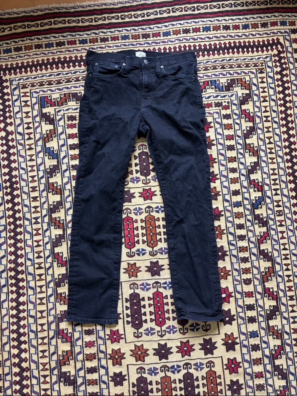 J.Crew 484 black slim stretch jeans 30x30